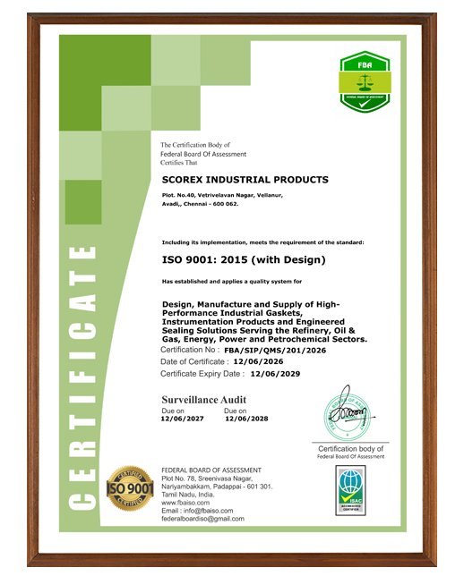 SCOREX ISO 9001